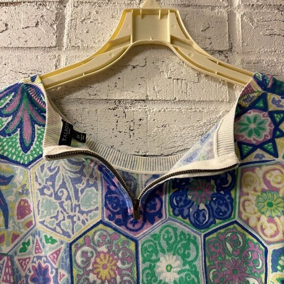 Talbots Green Yellow Lightweight Sweater Plus Size Curvy 3X - Picture 8 of 12